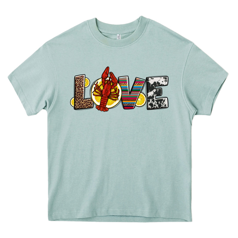 Love Crawfish Western Mardi Gras Heavy Core Tee by Jasminsmagicworld | Teevron
