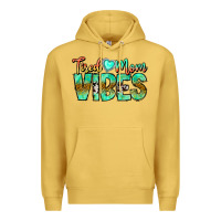 Antique Gold Tired Mom Vibes Premium Hoodie - CowhideDigitalArt