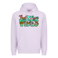 Lilac Tired Mom Vibes Premium Hoodie - CowhideDigitalArt