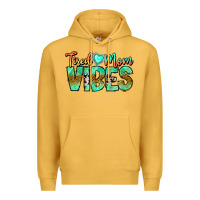 Mustard Tired Mom Vibes Premium Hoodie - CowhideDigitalArt