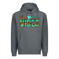Rock Tired Mom Vibes Premium Hoodie - CowhideDigitalArt