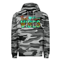 Slate Camo Tired Mom Vibes Premium Hoodie - CowhideDigitalArt