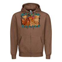 Chestnut chicken western Zipper Hoodie - RacoonDesign