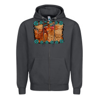 Smoke chicken western Zipper Hoodie - RacoonDesign