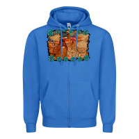 True Royal chicken western Zipper Hoodie - RacoonDesign