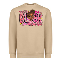 Mushroom Pretty Black Educated Heavyweight Sweatshirt - CowhideDigitalArt