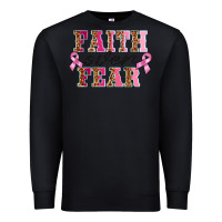 Black faıth over fear Premium Sweatshirt - BarkalooDesign