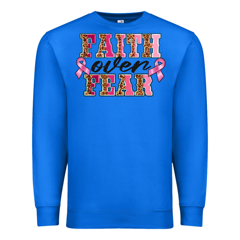 Faıth Over Fear Premium Sweatshirt by BarkalooDesign | Teevron