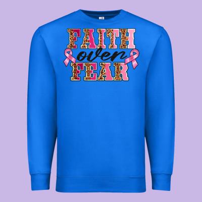 Faıth Over Fear Premium Sweatshirt Designed By Barkaloodesign