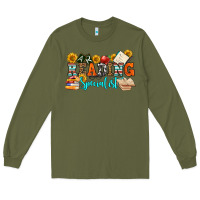 Army Green reading specialist olivia Long Sleeve Tee - OliviaCreatesArt