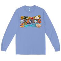 Colony Blue reading specialist olivia Long Sleeve Tee - OliviaCreatesArt