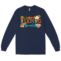 Navy reading specialist olivia Long Sleeve Tee - OliviaCreatesArt