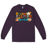 Plum reading specialist olivia Long Sleeve Tee - OliviaCreatesArt