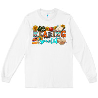White reading specialist olivia Long Sleeve Tee - OliviaCreatesArt