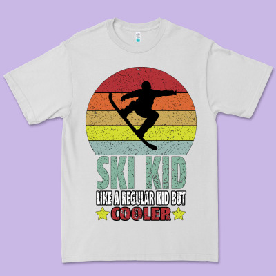 Ski Kid Like A Regular Kid But Coolers Premium Tee Designed By Bettercallsaul