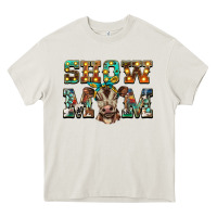 Cream show mom brown calf Heavy Core Tee - BarkalooDesign