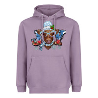 Lavender Christmas snow cow joy Heavyweight Hoodie - BarkalooDesign