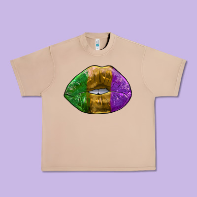 Mardi Gras Kiss Urban Heavy Tee Designed By Ranaportraitstore