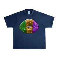 Navy mardi gras kiss Urban Heavy Tee - RanaPortraitStore