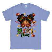 Colony Blue mini claus messy bun Classic Tee - texasbilliewilder
