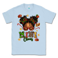 Dusty Blue mini claus messy bun Classic Tee - texasbilliewilder