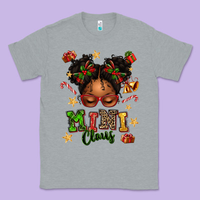 Mini Claus Messy Bun Classic Tee Designed By Texasbilliewilder
