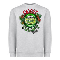 Heather Grey summer time Heavyweight Sweatshirt - CowhideDigitalArt