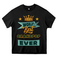 Black world's best grandpop ever Heavy Core Tee - Jasminsmagicworld