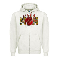 Oatmeal Heather cricket mom Zipper Hoodie - RacoonDesign