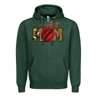 Sports Green cricket mom Zipper Hoodie - RacoonDesign