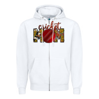 White cricket mom Zipper Hoodie - RacoonDesign
