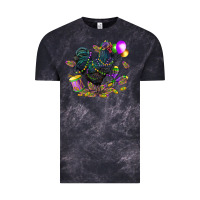 Cloud Black mardi gras chicken Vintage Tee - CowGirlArtShop