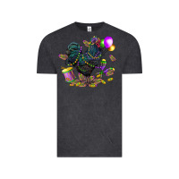 Vintage Black mardi gras chicken Vintage Tee - CowGirlArtShop