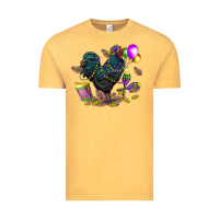 Vintage Mustard mardi gras chicken Vintage Tee - CowGirlArtShop