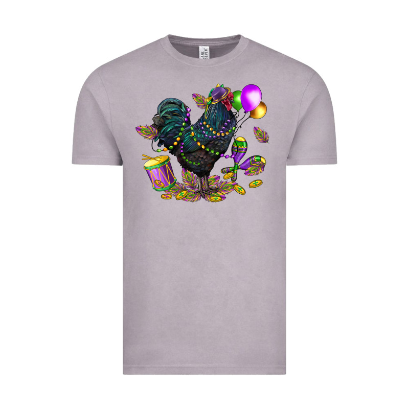 Mardi Gras Chicken Vintage Tee by CowGirlArtShop | Teevron
