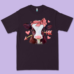Valentines Day Baby Calf Premium Tee Designed By Jasminsmagicworld