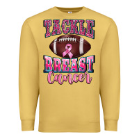 Antique Gold tackle breast cancer Premium Sweatshirt - BarkalooDesign