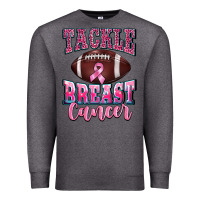Charcoal Heather tackle breast cancer Premium Sweatshirt - BarkalooDesign