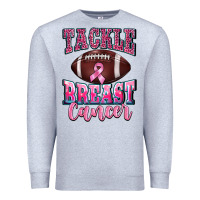 Heather Grey tackle breast cancer Premium Sweatshirt - BarkalooDesign