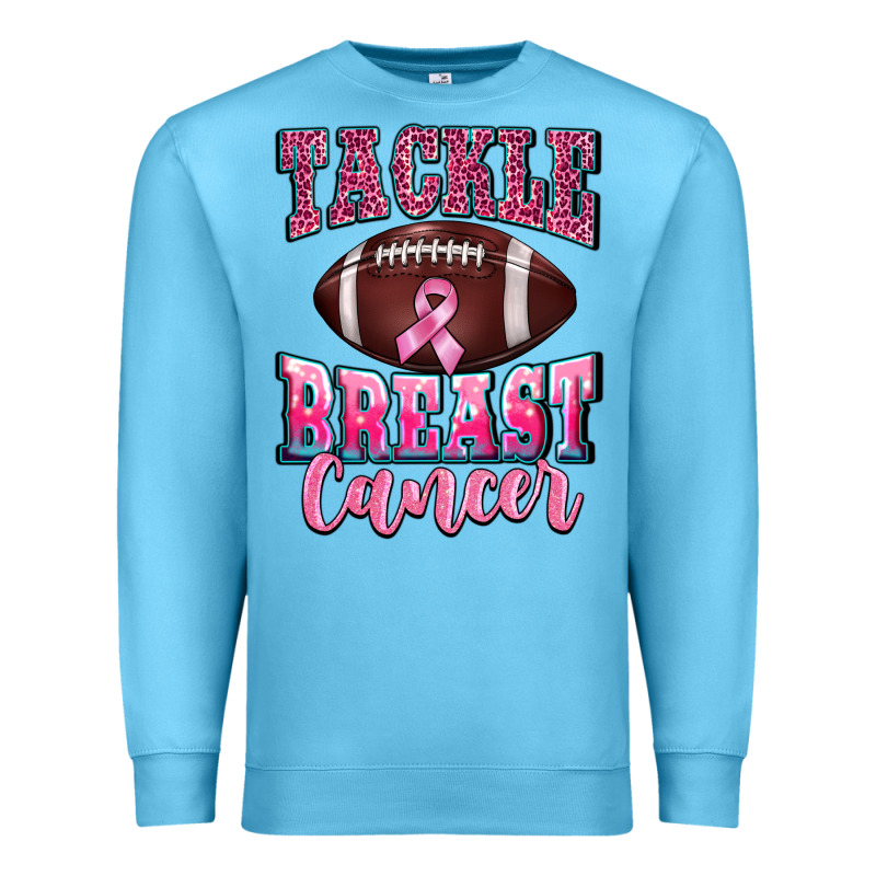 Tackle Breast Cancer Premium Sweatshirt by BarkalooDesign | Teevron