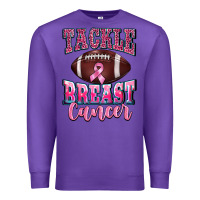 Purple tackle breast cancer Premium Sweatshirt - BarkalooDesign