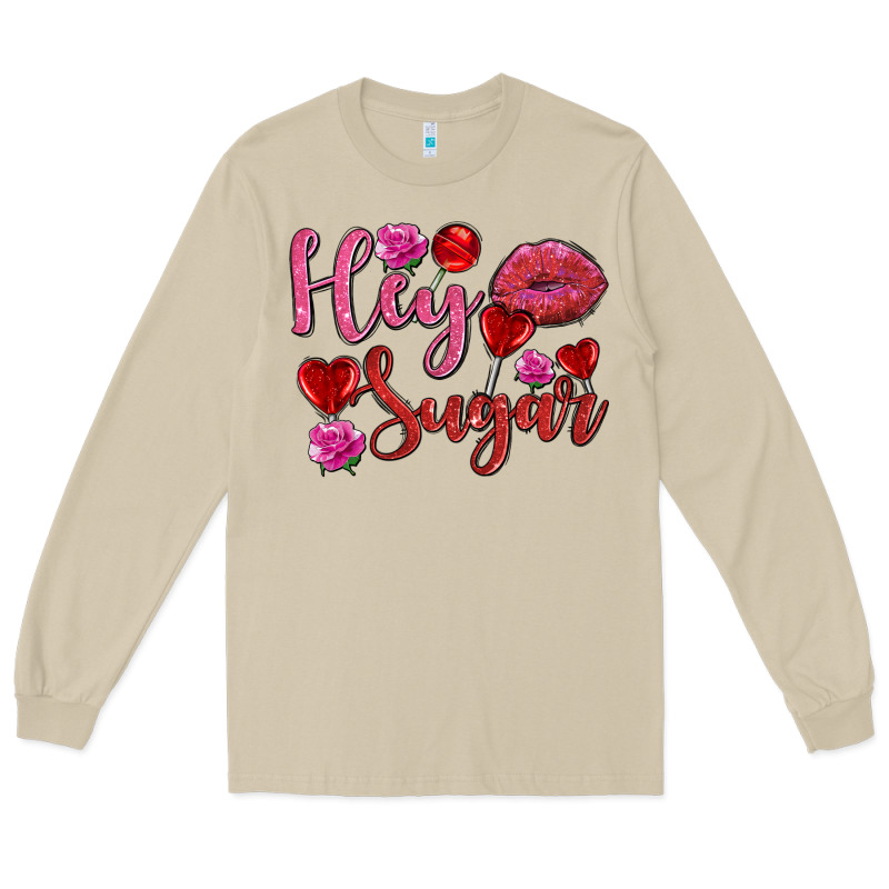 Hey Sugar With Lips And Candies Olivia Long Sleeve Tee by OliviaCreatesArt | Teevron
