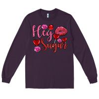 Plum hey sugar with lips and candies olivia Long Sleeve Tee - OliviaCreatesArt