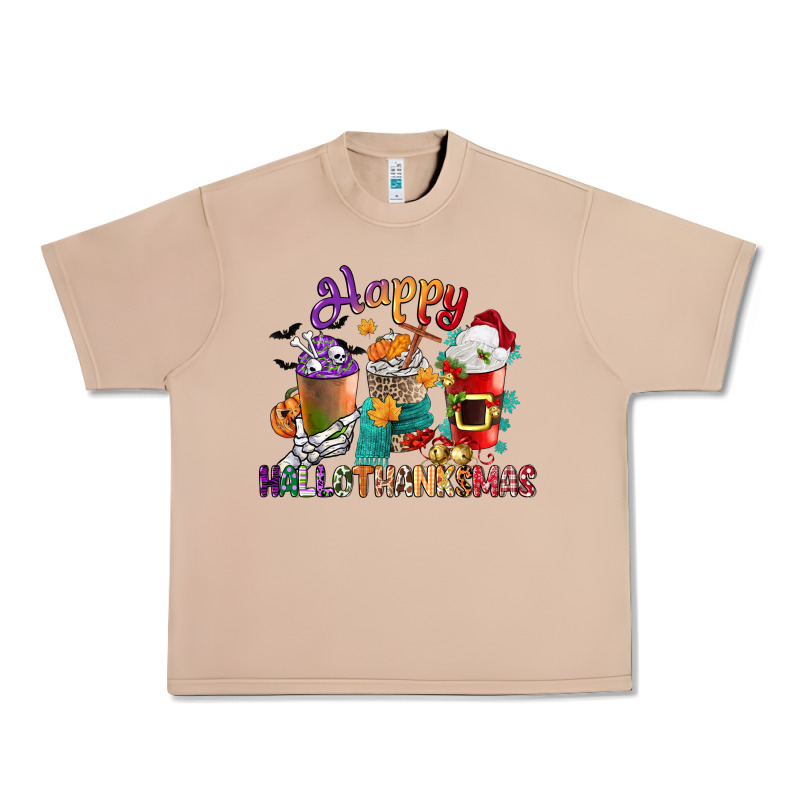 Hallothanksmas Coffee Cups Urban Heavy Tee by CowGirlArtShop | Teevron