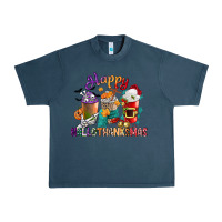 Midnight Navy hallothanksmas coffee cups Urban Heavy Tee - CowGirlArtShop