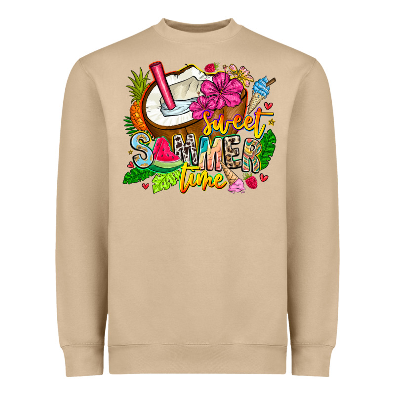 Summer Time Heavyweight Sweatshirt by CowhideDigitalArt | Teevron