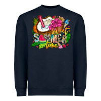 Navy summer time Heavyweight Sweatshirt - CowhideDigitalArt
