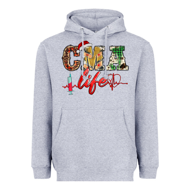 Christmas Certified Medical Assistant Life Heavyweight Hoodie by BarkalooDesign | Teevron