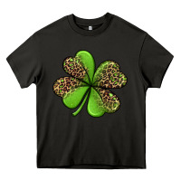 Asphalt leopard shamrock Heavy Core Tee - Jasminsmagicworld