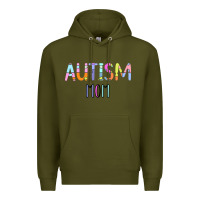 Army Green Titi Pretty Art Autism Mom Premium Hoodie - CowhideDigitalArt